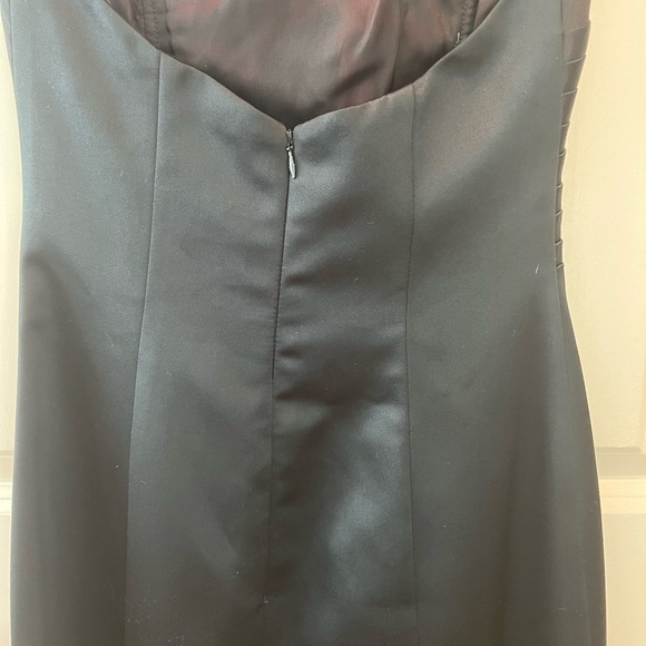 ABS Evening Allen Schwartz Strapless Black Gown - Picture 14 of 16